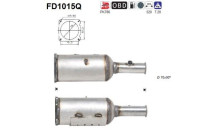 Soot/Particulate Filter, exhaust system FD1015Q AS