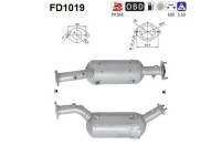 Soot/Particulate Filter, exhaust system FD1019 AS