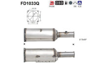 Soot/Particulate Filter, exhaust system FD1033Q AS