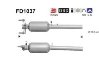 Soot/Particulate Filter, exhaust system FD1037 AS