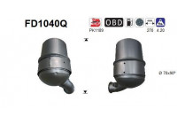 Soot/Particulate Filter, exhaust system FD1040Q AS