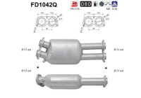 Soot/Particulate Filter, exhaust system FD1042Q AS
