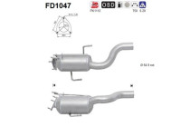 Soot/Particulate Filter, exhaust system FD1047 AS