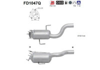 Soot/Particulate Filter, exhaust system FD1047Q AS