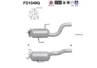 Soot/Particulate Filter, exhaust system FD1049Q AS