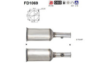 Soot/Particulate Filter, exhaust system FD1069 AS