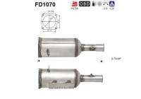Soot/Particulate Filter, exhaust system FD1070 AS