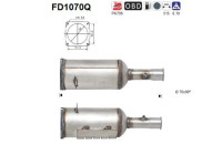 Soot/Particulate Filter, exhaust system FD1070Q AS