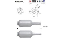 Soot/Particulate Filter, exhaust system FD1080Q AS