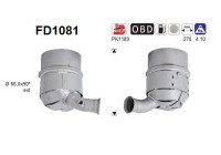 Soot/Particulate Filter, exhaust system FD1081 AS