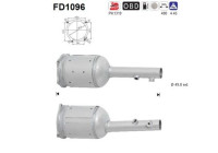 Soot/Particulate Filter, exhaust system FD1096 AS