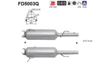 Soot/Particulate Filter, exhaust system FD5003Q AS