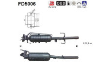 Soot/Particulate Filter, exhaust system FD5006 AS