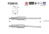 Soot/Particulate Filter, exhaust system FD5010 AS