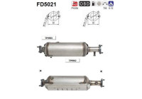 Soot/Particulate Filter, exhaust system FD5021 AS