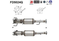 Soot/Particulate Filter, exhaust system FD5024Q AS