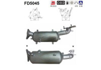 Soot/Particulate Filter, exhaust system FD5045 AS