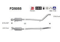Soot/Particulate Filter, exhaust system FD5055 AS
