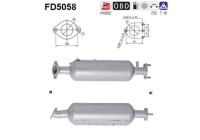 Soot/Particulate Filter, exhaust system FD5058 AS
