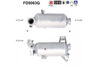 Soot/Particulate Filter, exhaust system FD5063Q AS