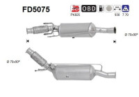 Soot/Particulate Filter, exhaust system FD5075 AS