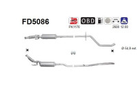 Soot/Particulate Filter, exhaust system FD5086 AS