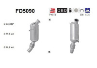 Soot/Particulate Filter, exhaust system FD5090 AS