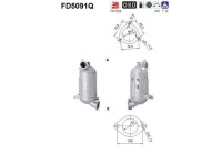 Soot/Particulate Filter, exhaust system FD5091Q AS