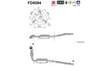 Soot/Particulate Filter, exhaust system FD5094 AS