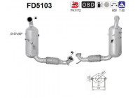 Soot/Particulate Filter, exhaust system FD5103 AS