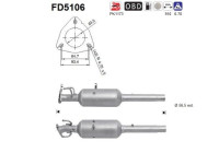 Soot/Particulate Filter, exhaust system FD5106 AS