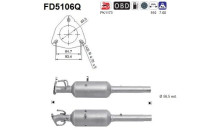 Soot/Particulate Filter, exhaust system FD5106Q AS