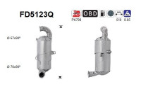 Soot/Particulate Filter, exhaust system FD5123Q AS