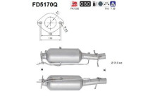 Soot/Particulate Filter, exhaust system FD5170Q AS