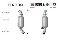 Soot/Particulate Filter, exhaust system FD7001Q AS
