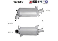 Soot/Particulate Filter, exhaust system FD7009Q AS