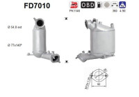 Soot/Particulate Filter, exhaust system FD7010 AS