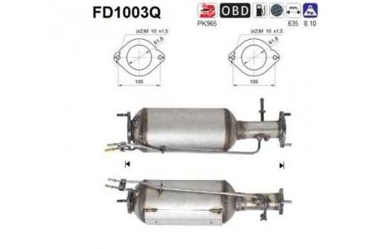 Soot/Particulate Filter, exhaust system