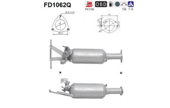 Soot/Particulate Filter, exhaust system