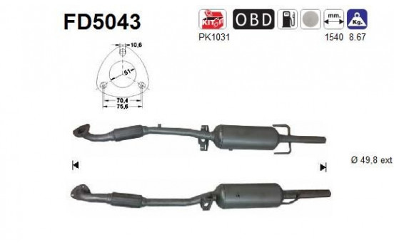 Soot/Particulate Filter, exhaust system