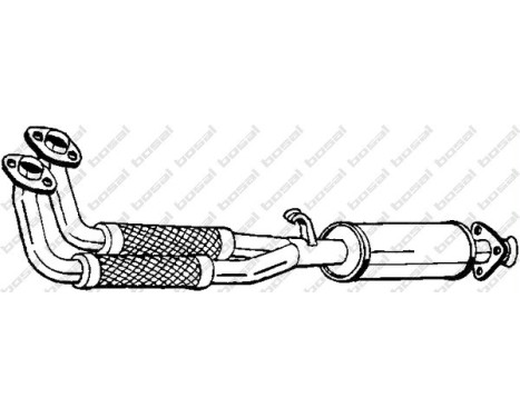 Front Silencer 100-459 Bosal