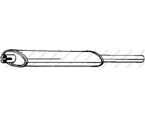 Front Silencer 135-589 Bosal, Image 2
