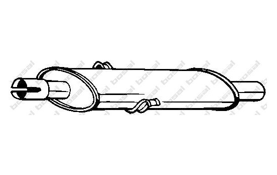 Front Silencer 148-137 Bosal, Image 2