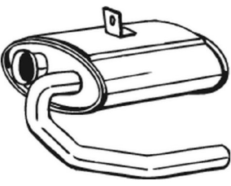 Front Silencer 175-367 Bosal, Image 2