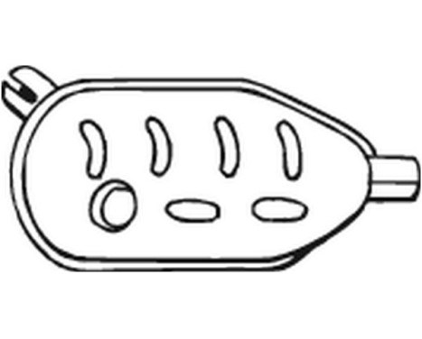 Front Silencer 200-627 Bosal, Image 2