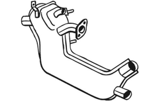 Front Silencer 233-001 Bosal, Image 2