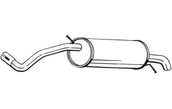 Front Silencer 233-553 Bosal, Image 2