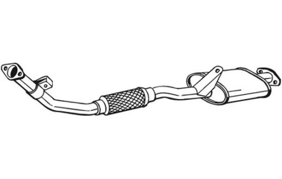 Front Silencer 278-831 Bosal, Image 2