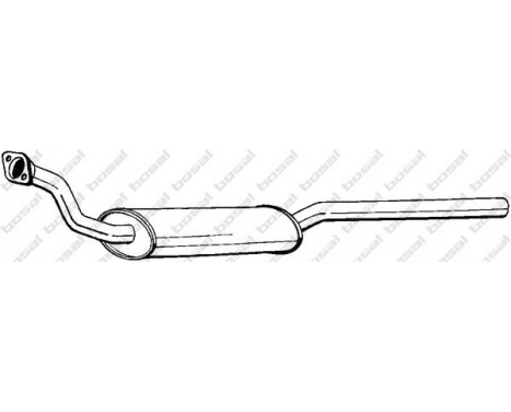 Front Silencer 283-617 Bosal, Image 2
