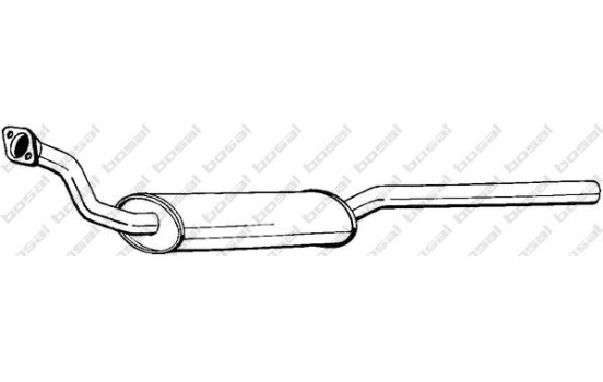 Front Silencer 283-617 Bosal, Image 2